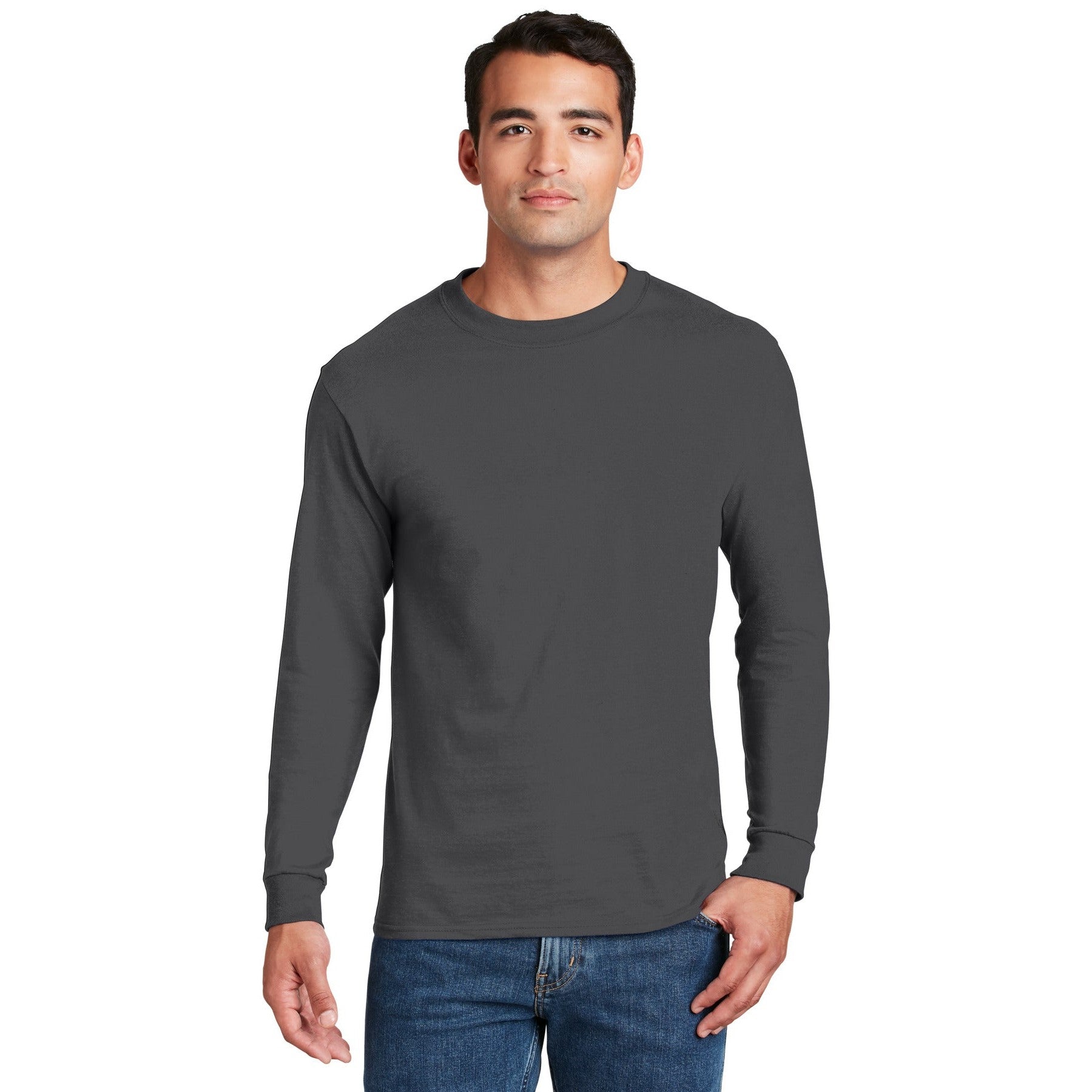 Hanes-Hanes® Beefy-T® - 100% Cotton Long Sleeve T-Shirt. 5186-MedTech-9